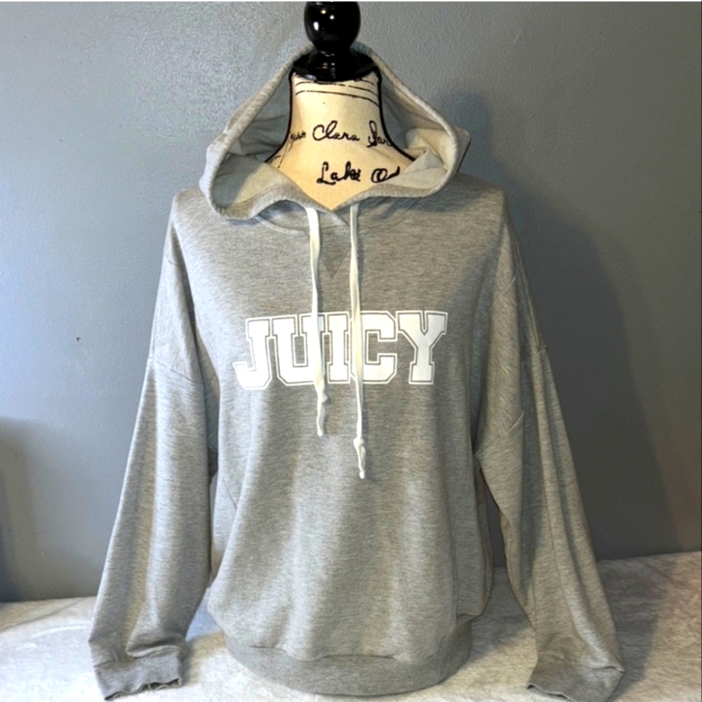 JUICY COUTURE gray hooded sweatshirt